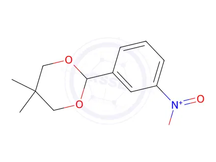 Chemical structure of 5,5-dimethyl-2-(3-nitrophenyl)-1,3-dioxane