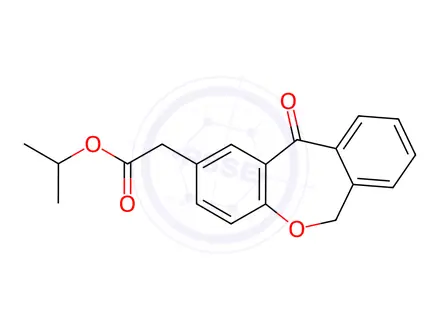 Chemical structure of Isopropyl 2-(11-oxo-6,11-dihydrodibenzo[b,e]oxepin-2-yl)acetate
