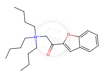 Chemical structure of N-(2-ACETYLBENZO[B]FURAN)-N,N,N-TRIBUTYLAMMONIUM BUTYLTRIPHENYLBORATE