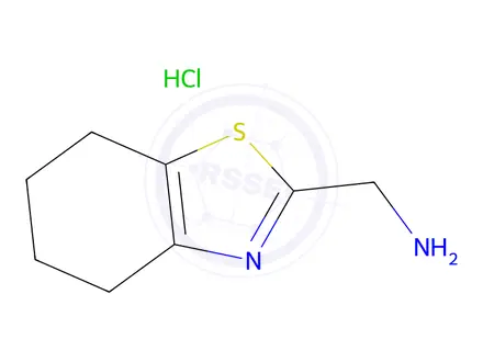Chemical structure of (4,5,6,7-Tetrahydro-1,3-benzothiazol-2-ylmethyl)amine hydrochloride 1401426-29-6