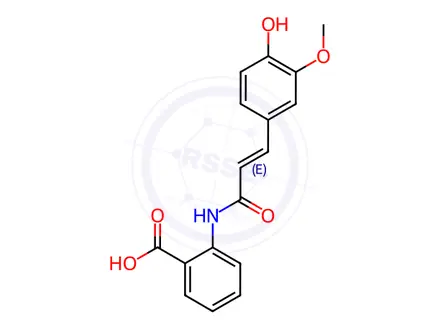 Chemical structure of Tranilast Impurity 2 (4-Demethyl Tranilast)