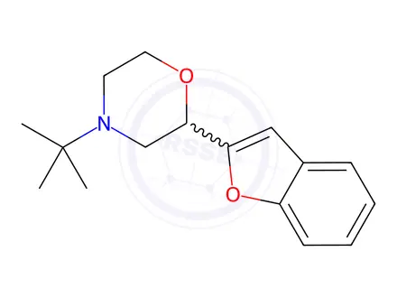 Chemical structure of 2-(Benzofuran-2-yl)-4-(tert-butyl)morpholine