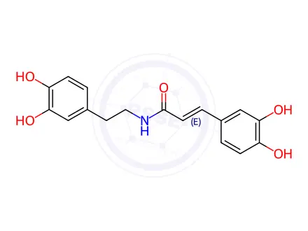 Chemical structure of (e)-3-(3,4-dihydroxyphenyl)-n-(2-(3,4-dihydroxyphenyl)ethyl)-2-propenaMide
