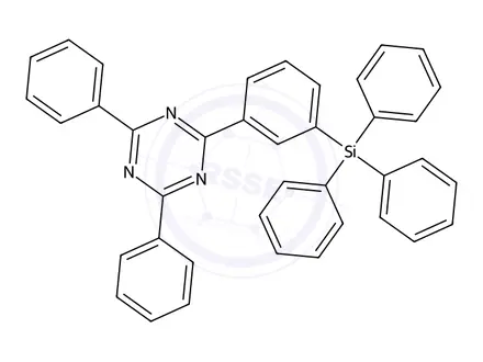 Chemical structure of 2,4-Diphenyl-6-(3-(triphenylsilyl)phenyl)-1,3,5-triazine