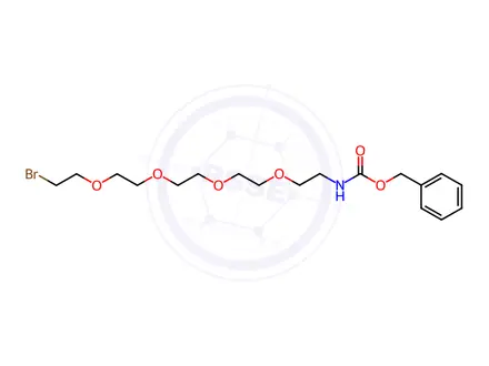 Chemical structure of Benzyl 14-bromo-3,6,9,12-tetraoxatetradecylcarbamate