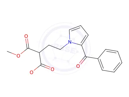 Chemical structure of Dimethyl 2-(2-(2-benzoyl-1H-pyrrol-1-yl)ethyl)malonate