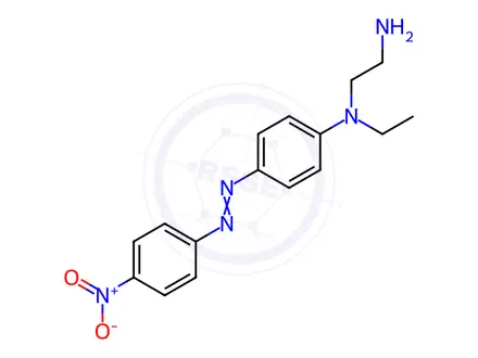 Chemical structure of N1-Ethyl-N1-[4-[(4-nitrophenyl)diazenyl]phenyl]ethane-1,2-diamine