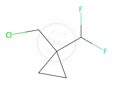 Chemical structure of 1-(Chloromethyl)-1-(difluoromethyl)cyclopropane