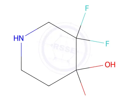 Chemical structure of 3,3-Difluoropiperidine-4,4-diol