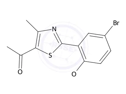 Chemical structure of 1-(2-(5-Bromo-2-methoxyphenyl)-4-methylthiazol-5-yl)ethan-1-one