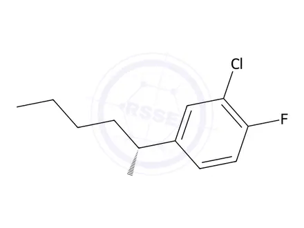 Chemical structure of (R)-1-(3-chloro-4-fluorophenyl)pentan-1-amine