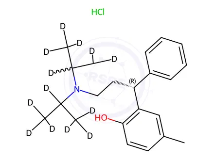 Chemical structure of Tolterodine D14 Hydrochloride