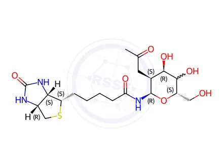 Chemical structure of N-GlcNAc-Biotin