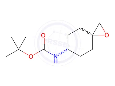 Chemical structure of tert-Butyl 1-oxaspiro[2.5]octan-6-ylcarbamate