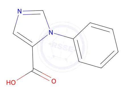 Chemical structure of 1-Phenyl-1H-imidazole-5-carboxylic acid