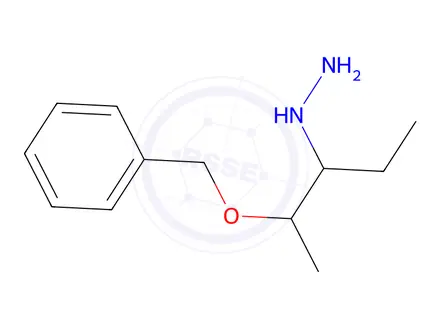 Chemical structure of Hydrazine, [1-ethyl-2-(phenylmethoxy)propyl]-