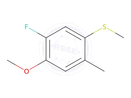 Chemical structure of (5-Fluoro-4-methoxy-2-methylphenyl)(methyl)sulfane