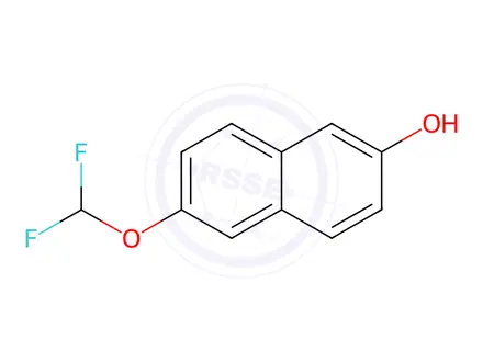 Chemical structure of 2-(Difluoromethoxy)-6-naphthol