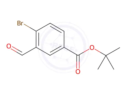 Chemical structure of tert-Butyl 4-bromo-3-formylbenzoate