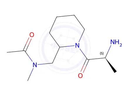 Chemical structure of N-((1-((S)-2-Aminopropanoyl)piperidin-2-yl)methyl)-N-methylacetamide