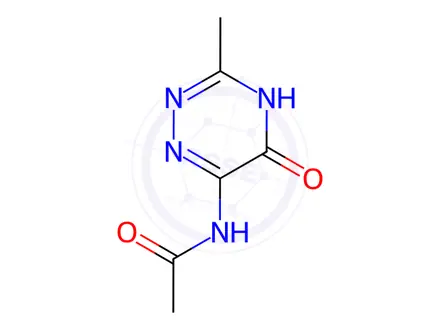 Chemical structure of N-(3-Methyl-5-oxo-2,5-dihydro-1,2,4-triazin-6-yl)acetamide