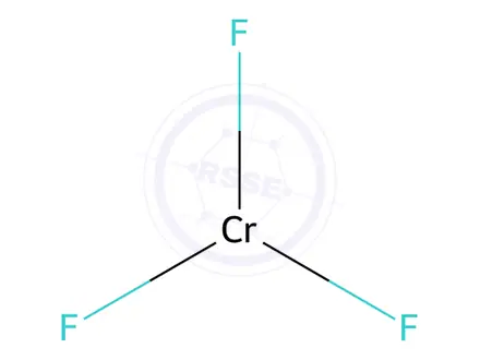 Chemical structure of Chromium fluoride
