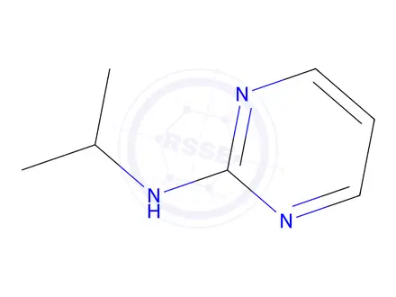 Chemical structure of N-isopropylpyrimidin-2-amine phosphate (1:1)