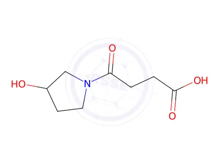 Chemical structure of 4-(3-hydroxypyrrolidin-1-yl)-4-oxobutanoic acid
