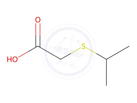 Chemical structure of (Isopropylthio)acetic acid