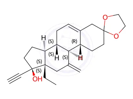 Chemical structure of Etonogestrel Impurity 20