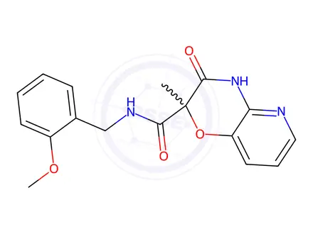 Chemical structure of N-[(2-Methoxyphenyl)methyl]-2-methyl-3-oxo-2H,3H,4H-pyrido[3,2-b][1,4]oxazine-2-carboxamide