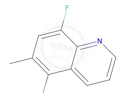Chemical structure of 8-Fluoro-5-iodo-6-methylquinoline