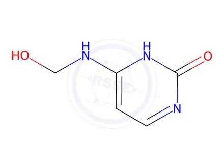 Chemical structure of 2(1H)-Pyrimidinone, 4-(hydroxymethylamino)-(9CI)