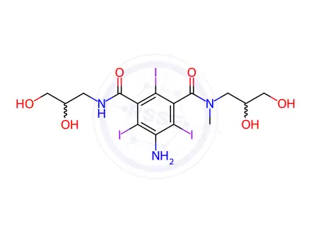 Chemical structure of Iopromide EP Impurity A (Iopromide USP Related Compound A) (Mixture of Diastereomers)