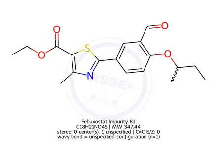 Chemical structure of Febuxostat Impurity 81