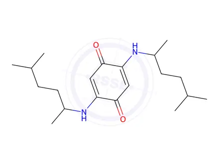 Chemical structure of 2,5-bis((5-methylhexan-2-yl)amino)cyclohexa-2,5-diene-1,4-dione