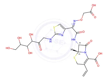 Chemical structure of Cefixime Impurity 114