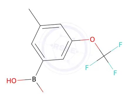 Chemical structure of (3-Methyl-5-(trifluoromethoxy)phenyl)boronic acid