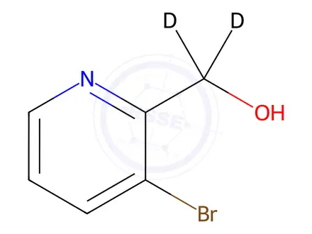 Chemical structure of (3-Bromopyridin-2-yl)methan-d2-ol