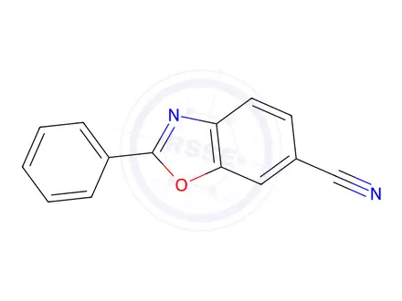 Chemical structure of 2-Phenylbenzo[d]oxazole-6-carbonitrile