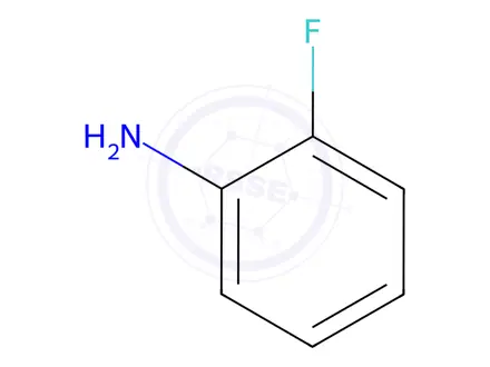 Chemical structure of 2-Fluoroaniline