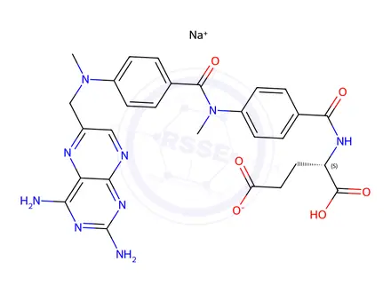 Chemical structure of Methotrexate EP Impurity G Sodium Salt