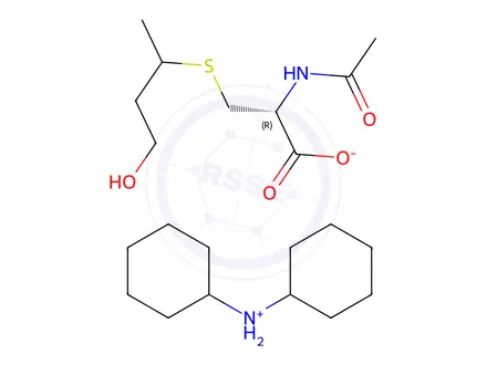 Chemical structure of N-Acetyl-S-(3-hydroxypropyl-1-methyl)-L-cysteine Dicyclohexylammonium Salt (Mixture of Diastereomers)