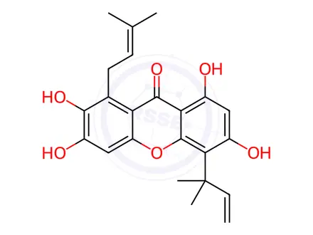 Chemical structure of Cudratricusxanthone A