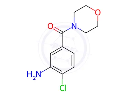 Chemical structure of 2-Chloro-5-(morpholin-4-ylcarbonyl)aniline