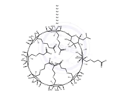 Chemical structure of Sugammadex Sodium Impurity Org198786-1