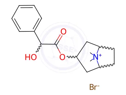 Chemical structure of Homatropine methylbromide