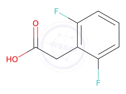 Chemical structure of 2,6-Difluorophenylacetic acid