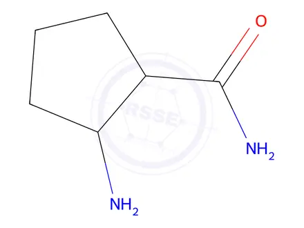Chemical structure of Cyclopentanecarboxamide, 2-amino-(9CI)