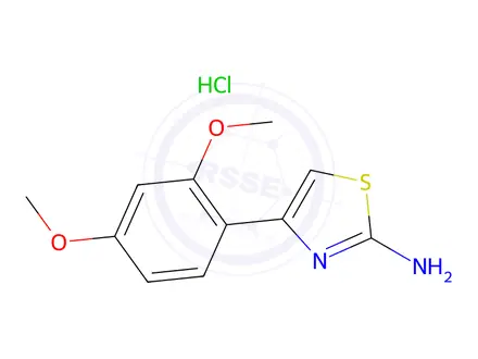 Chemical structure of 4-(2,4-Dimethoxyphenyl)-1,3-thiazol-2-amine Hydrochloride